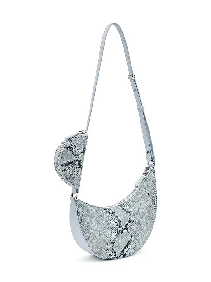 Сумка кроссбоди Duo Snake Embossed Leather Kate Spade New York — изображение 2 из 5, синий