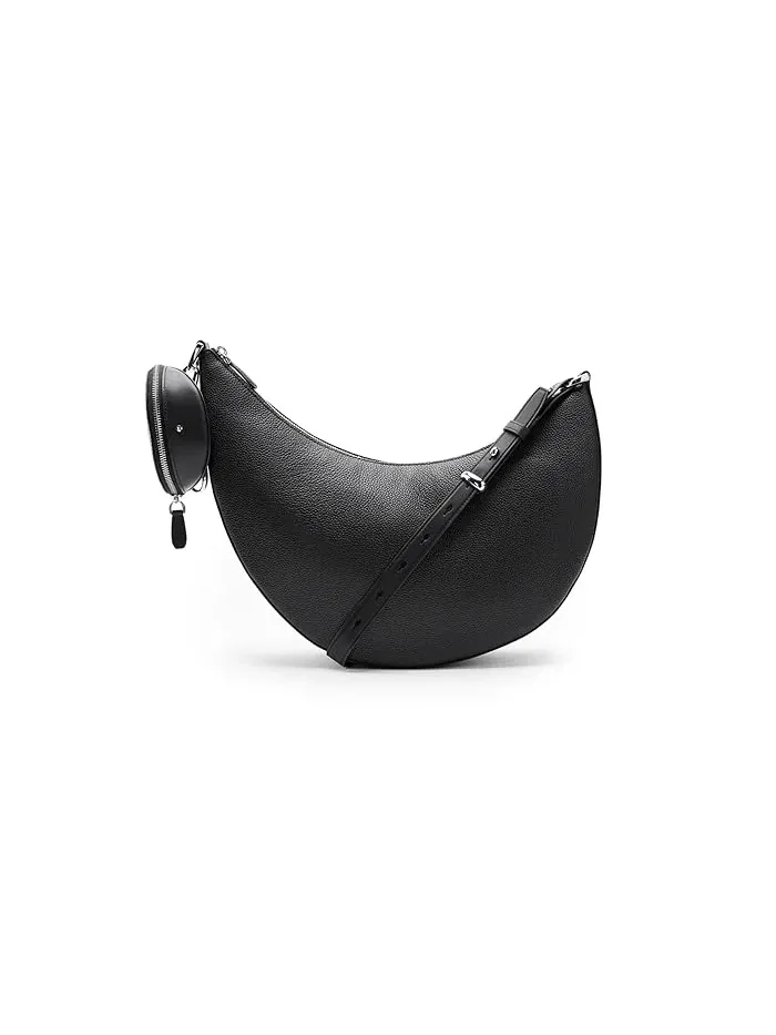 Сумка кросс-боди Duo Pebbled Leather Large Kate Spade New York — изображение 1 из 5, черный