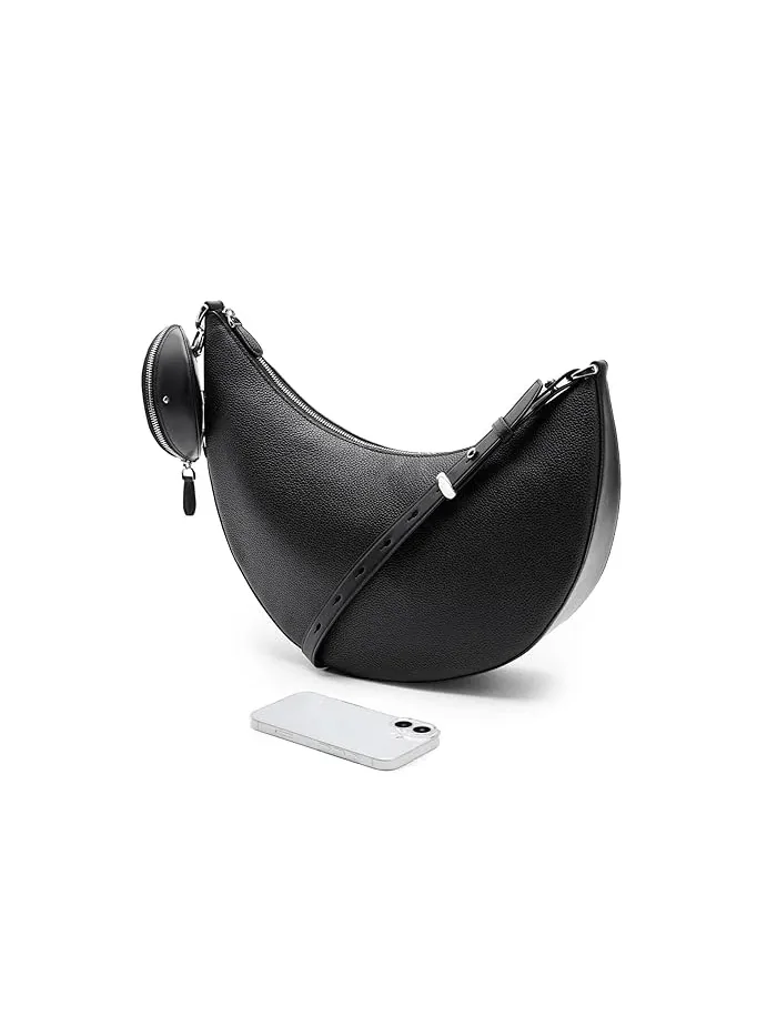 Сумка кросс-боди Duo Pebbled Leather Large Kate Spade New York — изображение 3 из 5, черный