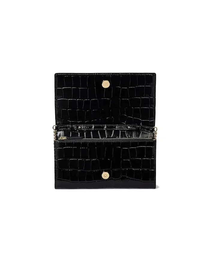 Сумка кросс-боди кроко-тиснение Medium Adair II Lauren Ralph Lauren — изображение 3 из 5, розовый