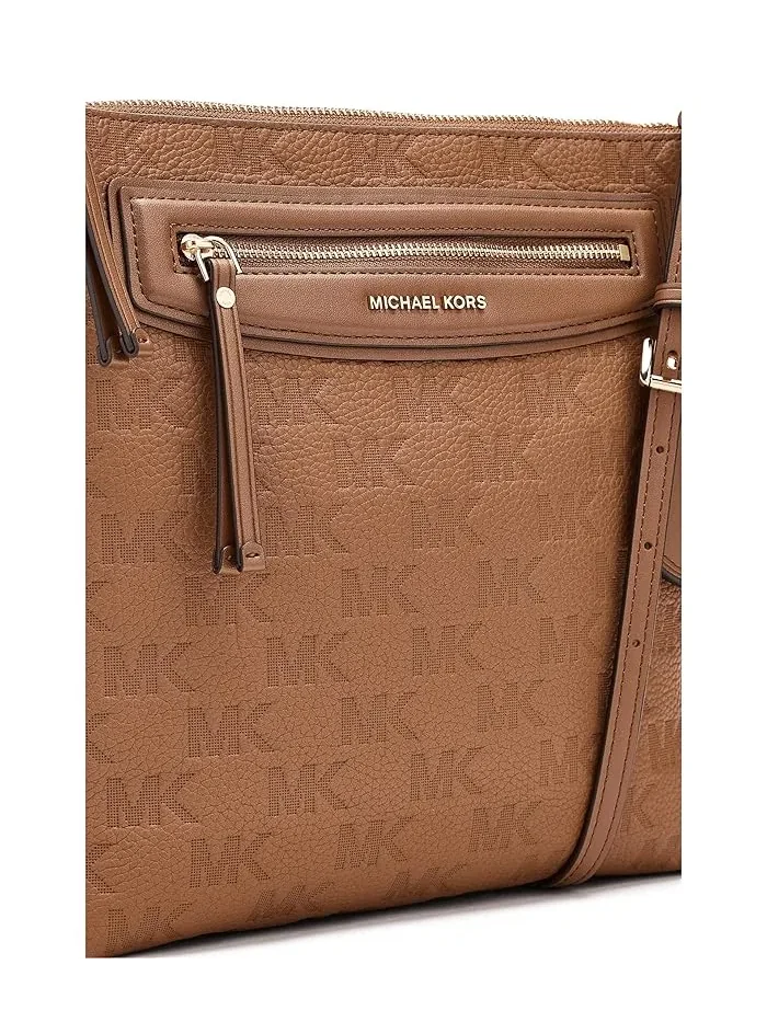 Сумка кросс-боди Jet Set Travel Large North South Top Zip MICHAEL Michael Kors — изображение 4 из 5, коричневый