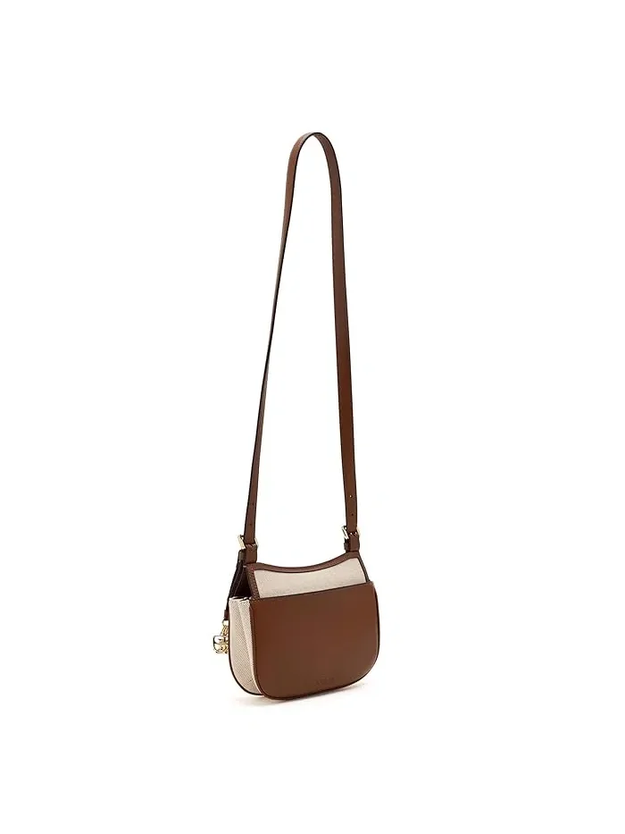 Сумка кросс-боди Canvas Medium Marcy Lauren Ralph Lauren — изображение 2 из 5, натуральный//бежевый