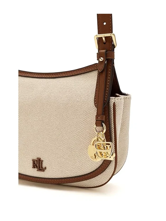 Сумка кросс-боди Canvas Medium Marcy Lauren Ralph Lauren — изображение 4 из 5, натуральный//бежевый