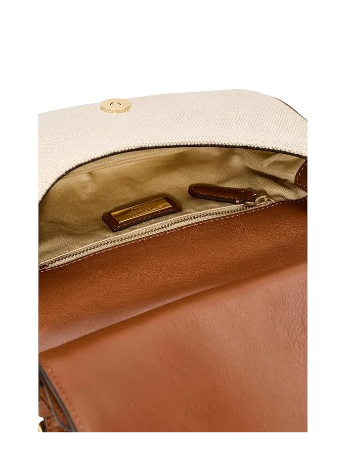 Сумка кросс-боди Canvas Medium Marcy Lauren Ralph Lauren — изображение 5 из 5, натуральный//бежевый