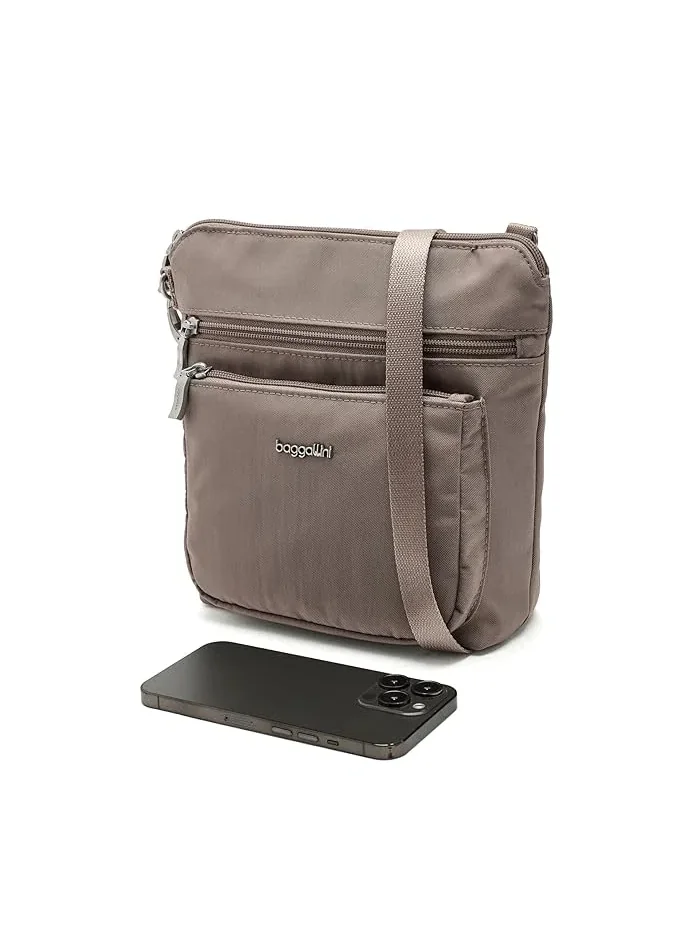 Сумка кросс-боди с EMF-защитой Modern Pocket Baggallini — изображение 3 из 5, лунный камень
