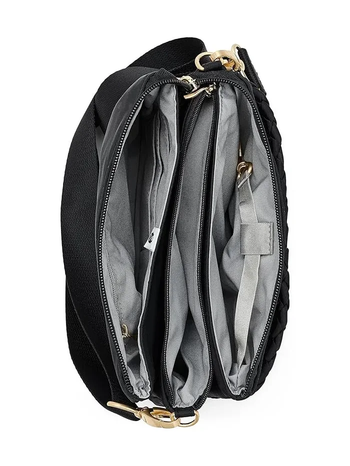 Сумка кросс-боди Perry Woven Baggallini — изображение 5 из 5, черный