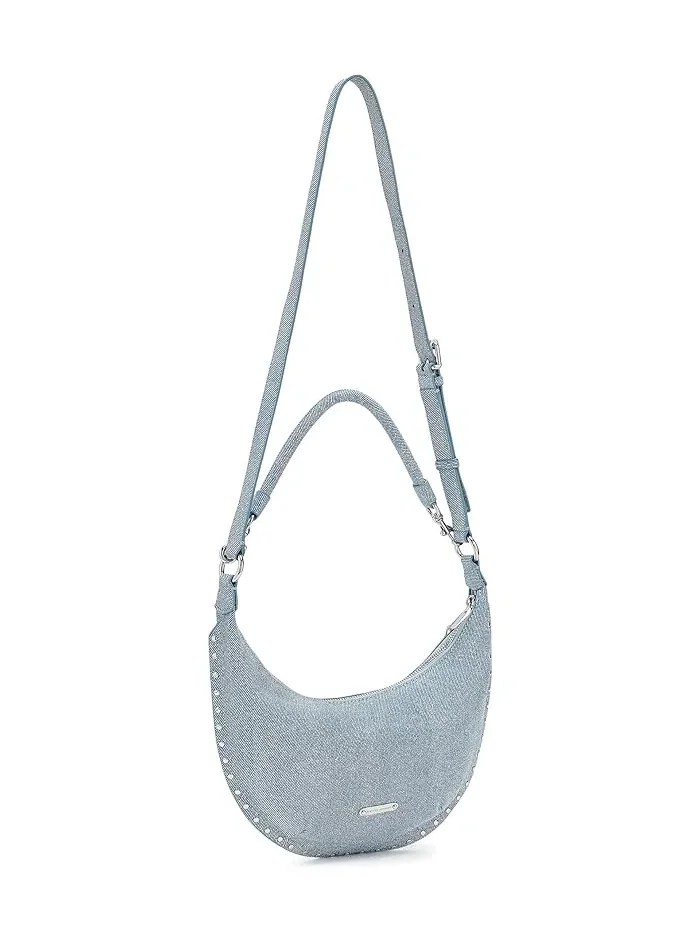 Сумка кросс-боди Rebecca Minkoff Darren SM Crescent — изображение 2 из 5, джинсовый синий