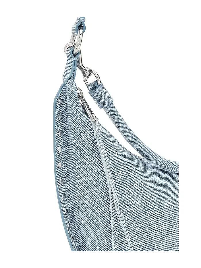 Сумка кросс-боди Rebecca Minkoff Darren SM Crescent — изображение 4 из 5, джинсовый синий