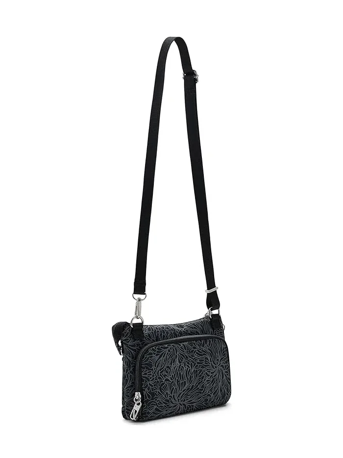 Сумка кросс-боди Classic Anti-Theft Stash Baggallini — изображение 2 из 5, полуночный цветок