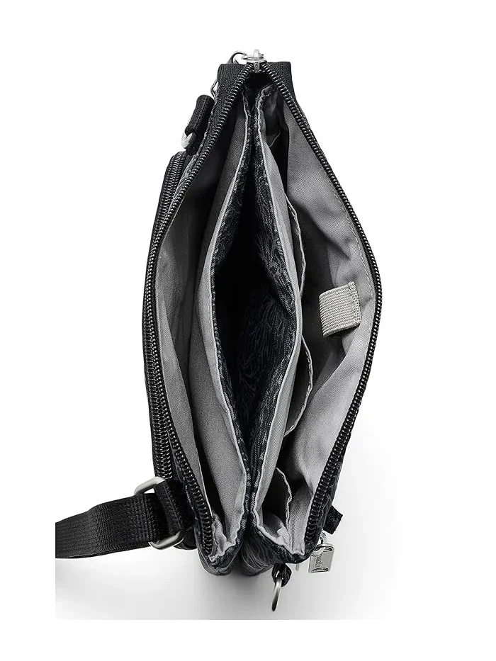 Сумка кросс-боди Classic Anti-Theft Stash Baggallini — изображение 5 из 5, полуночный цветок