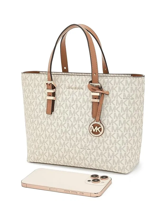 Сумка-тоут кросс-боди Quinn Small East West MICHAEL Michael Kors — изображение 3 из 5, ваниль/орех