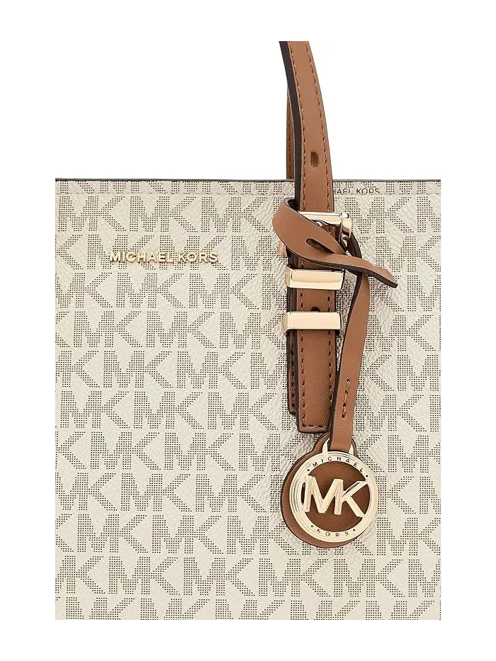 Сумка-тоут кросс-боди Quinn Small East West MICHAEL Michael Kors — изображение 4 из 5, ваниль/орех