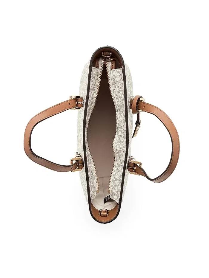 Сумка-тоут кросс-боди Quinn Small East West MICHAEL Michael Kors — изображение 5 из 5, ваниль/орех