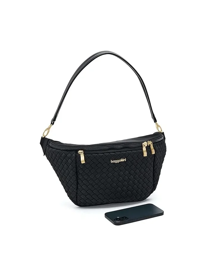 Сумка кросс-боди Stanton Woven Baggallini — изображение 3 из 5, черный