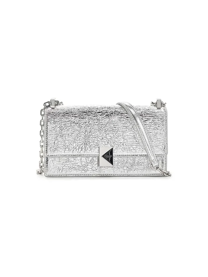 Сумка кроссбоди мини металлическая кожа Deco Kate Spade New York