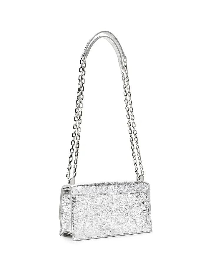 Сумка кроссбоди мини металлическая кожа Deco Kate Spade New York — изображение 2 из 5, прозрачный
