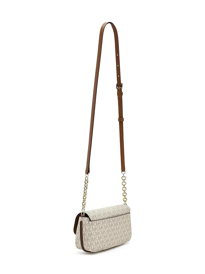 Сумка кросс-боди Nolita Small Flap Chain MICHAEL Michael Kors — изображение 2 из 5, ваниль/орех