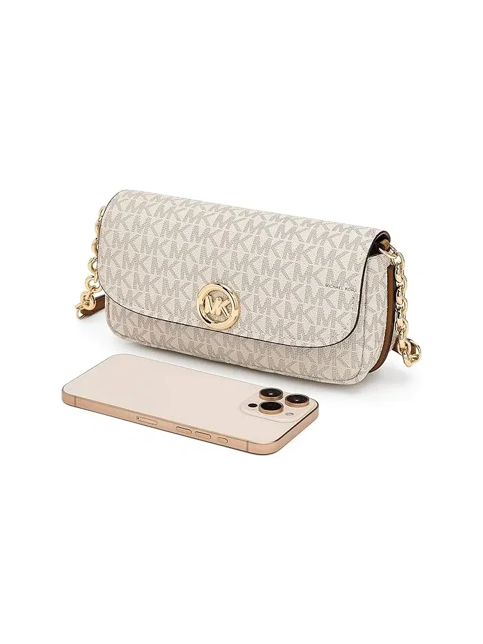 Сумка кросс-боди Nolita Small Flap Chain MICHAEL Michael Kors — изображение 3 из 5, ваниль/орех