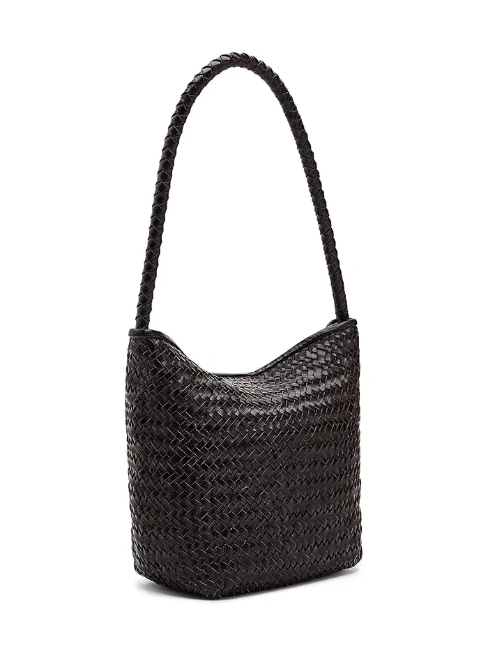 Сумка плетеная Shoulder Bag Madewell — изображение 2 из 5, кофейный