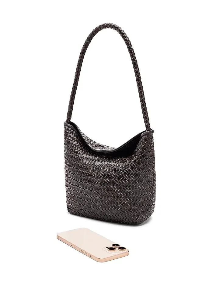 Сумка плетеная Shoulder Bag Madewell — изображение 3 из 5, кофейный
