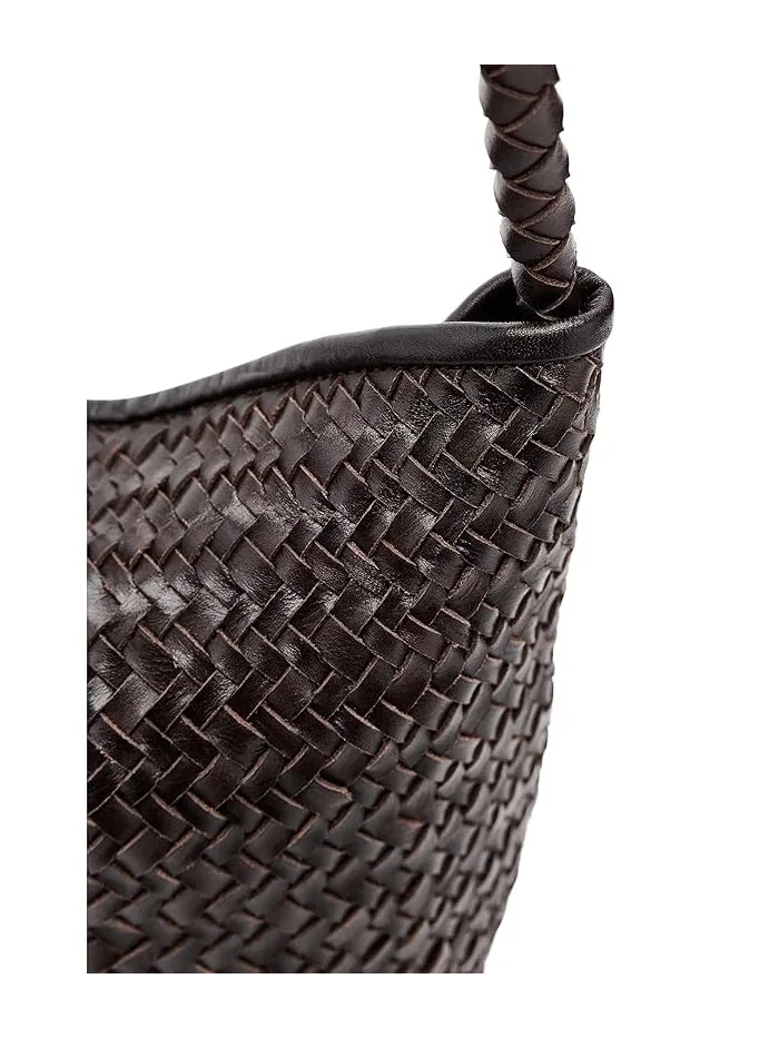 Сумка плетеная Shoulder Bag Madewell — изображение 4 из 5, кофейный