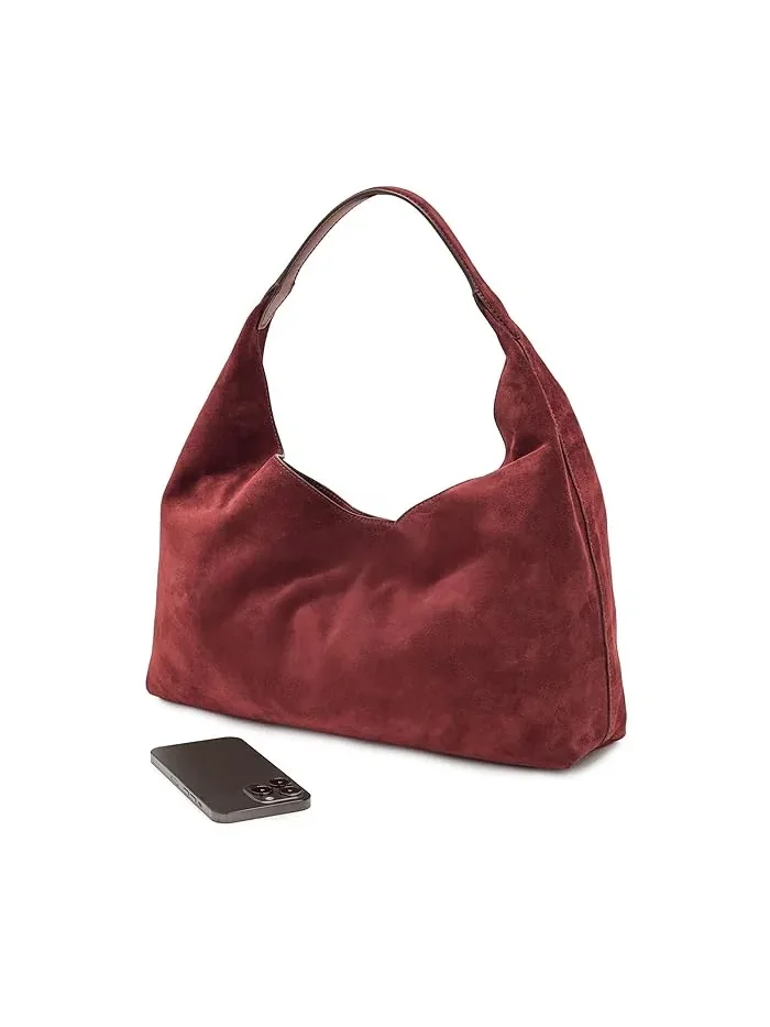 Сумка через плечо из замши модель Slouchy Madewell — 3