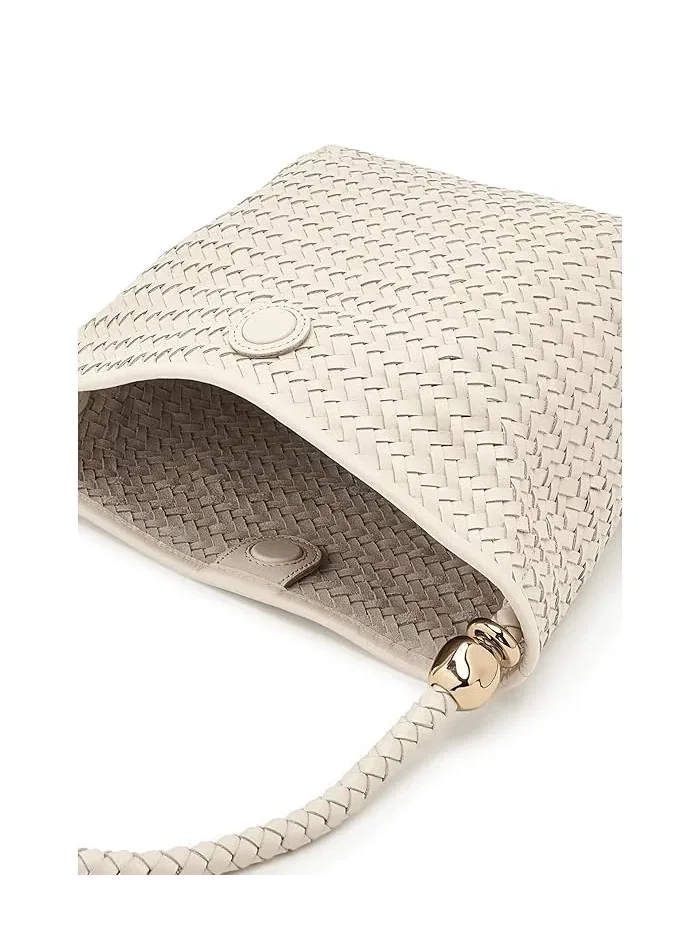 Сумка через плечо плетеная с бусинами Handwoven Shoulder Madewell, Vintage Muslin — 5