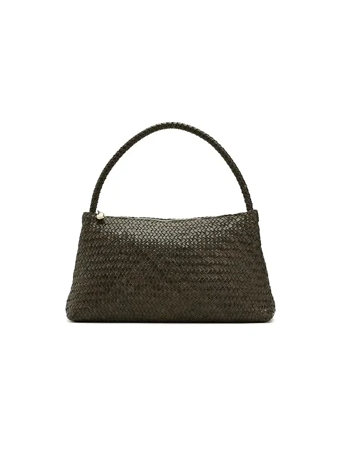 Сумка через плечо плетеная LG Woven Zip Shoulder Madewell