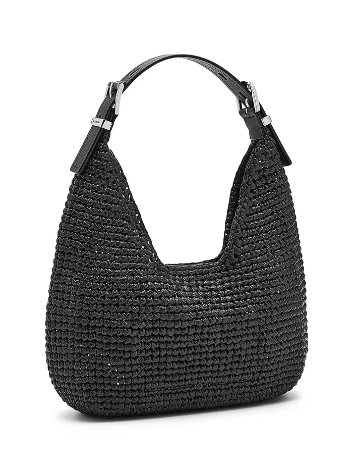 Сумка-хобо Nolita Small MICHAEL Michael Kors — изображение 2 из 5, черный/черный