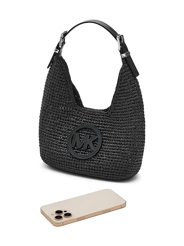 Сумка-хобо Nolita Small MICHAEL Michael Kors — изображение 3 из 5, черный/черный