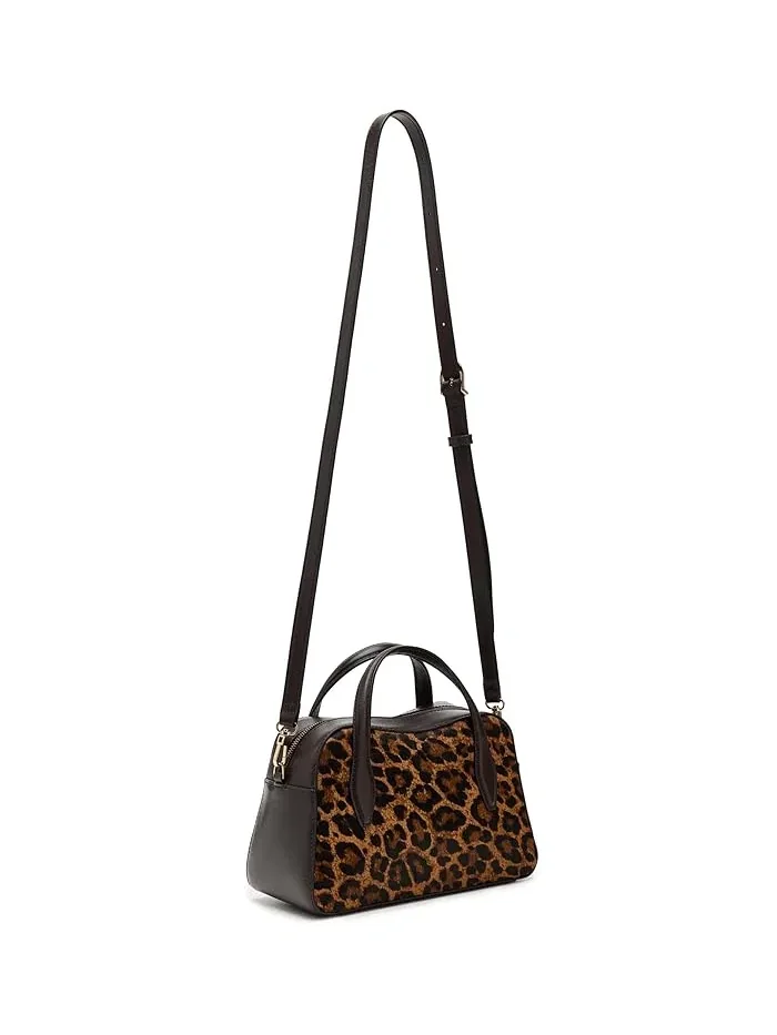 Сумка-сэтчел из кожи и волосатой кожи Soft Grain Sm Satchel Madewell — 2