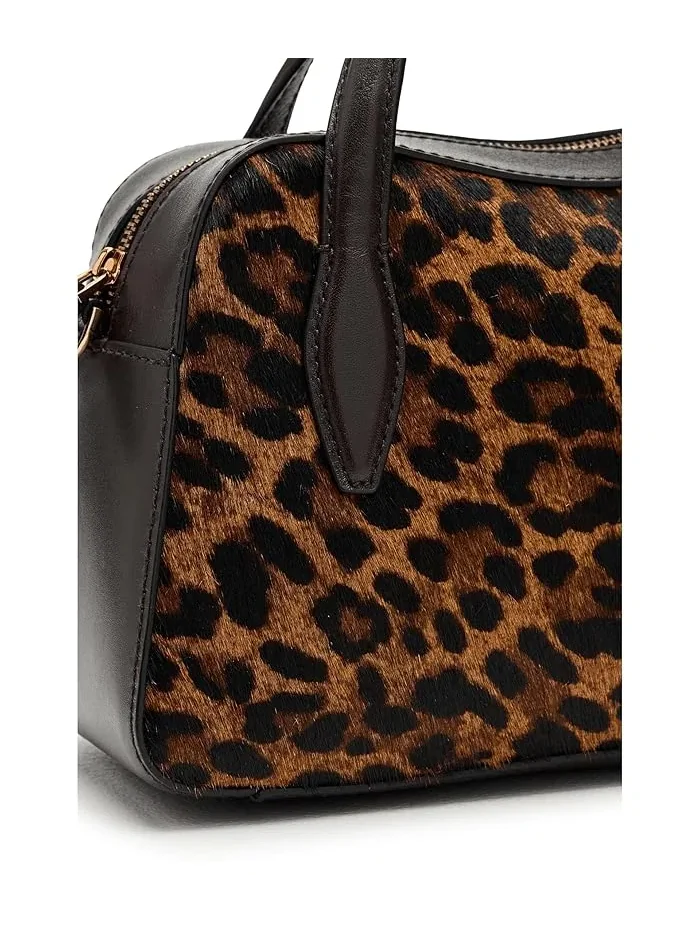 Сумка-сэтчел из кожи и волосатой кожи Soft Grain Sm Satchel Madewell — 4