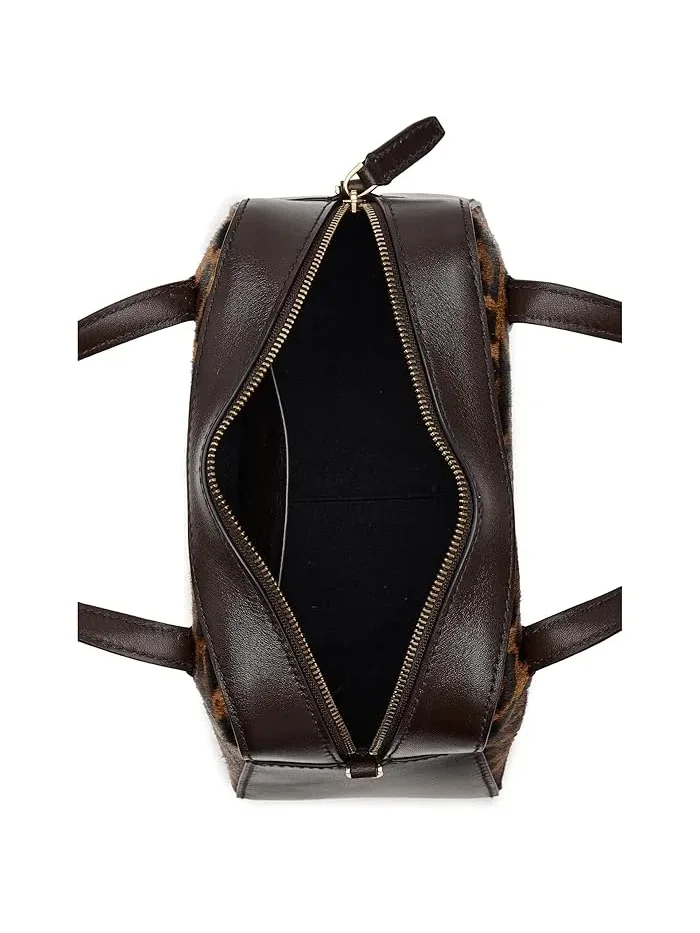 Сумка-сэтчел из кожи и волосатой кожи Soft Grain Sm Satchel Madewell — 5