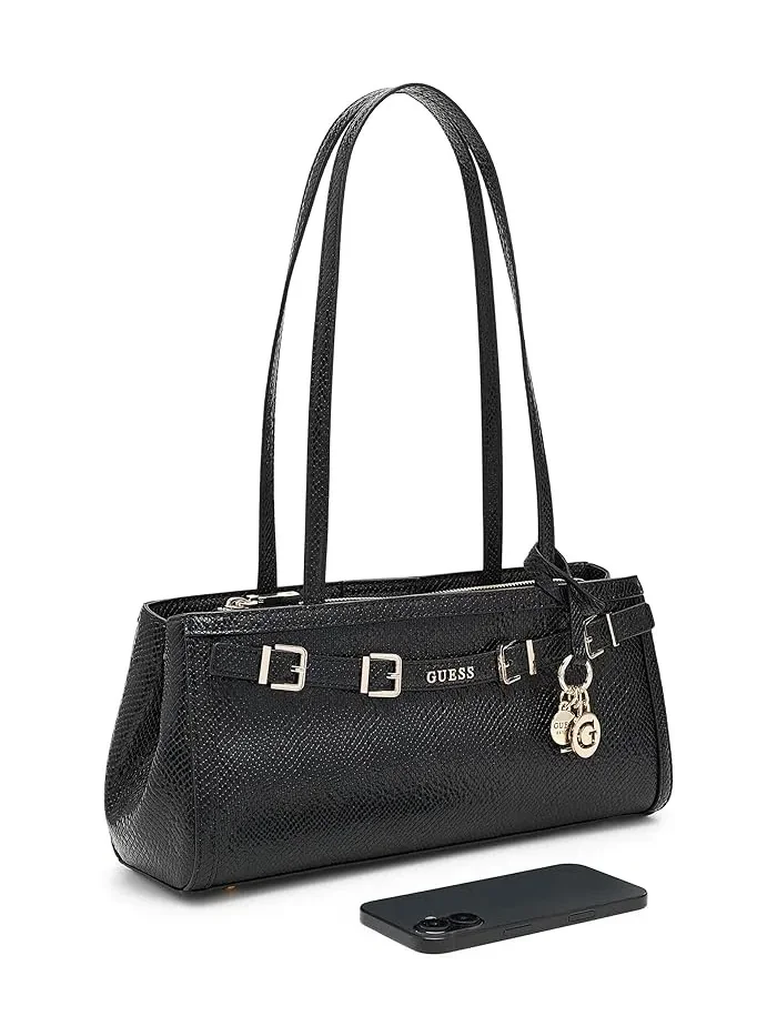 Сумка через плечо Dovie Girlfriend Shoulder Satchel GUESS — изображение 3 из 5, черный