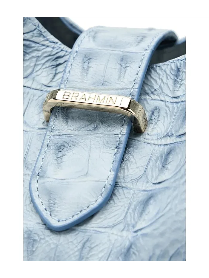 Сумка через плечо из кожи Alden Road Gwynne Brahmin — изображение 4 из 5, каменный
