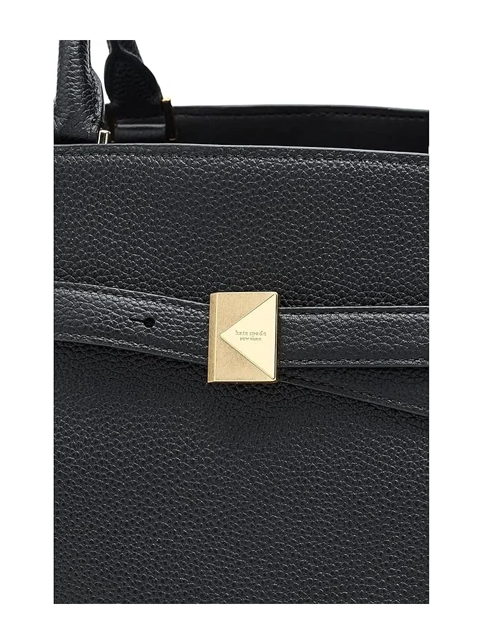 Сумка через плечо кожаная Deco Pebbled Leather Large Satchel Kate Spade New York — 4