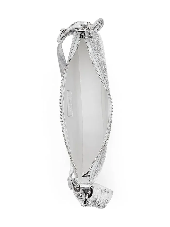 Сумка через плечо Duo Crinkle Metallic Mini Kate Spade New York — изображение 5 из 5, серебристый