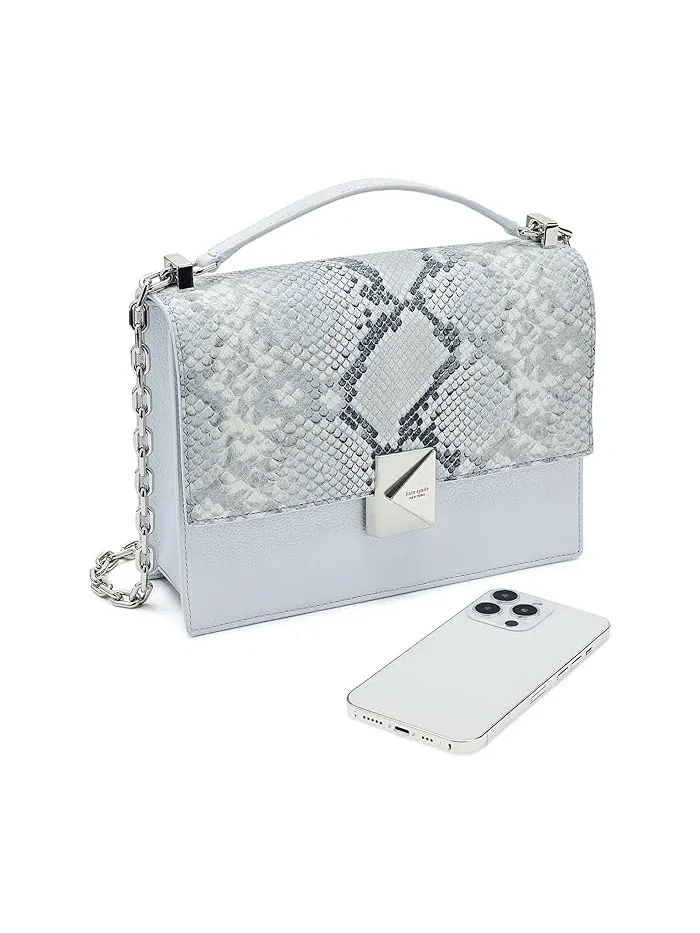 Сумка через плечо с цепочкой змеиный тиснение Deco Snake Kate Spade New York — 3