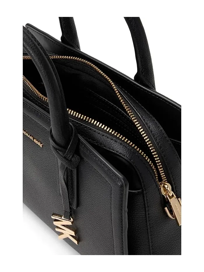 Сумка Laila Small Satchel MICHAEL Michael Kors — изображение 3 из 5, черный