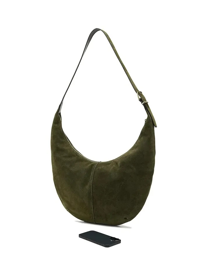 Сумка через плечо Suede Essentials Curve Shoulder Bag Madewell — 3