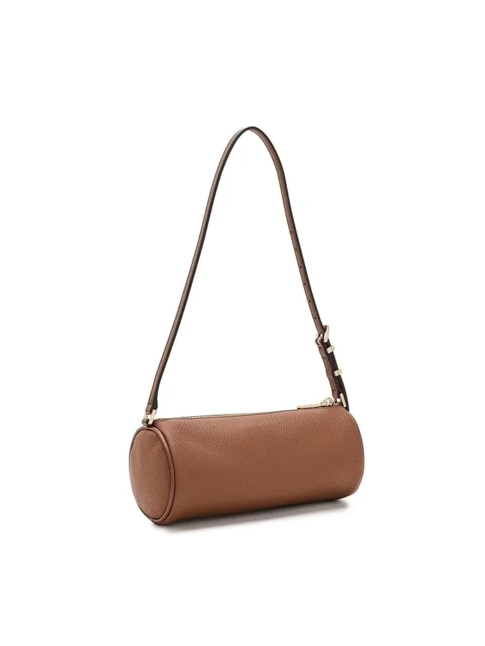 Сумка барrel MICHAEL Michael Kors Izzy Small Barrel Pouchette — изображение 2 из 5, коричневый