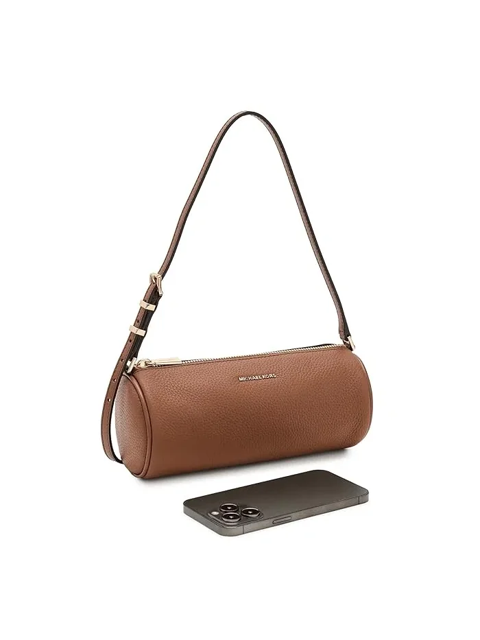 Сумка барrel MICHAEL Michael Kors Izzy Small Barrel Pouchette — изображение 3 из 5, коричневый