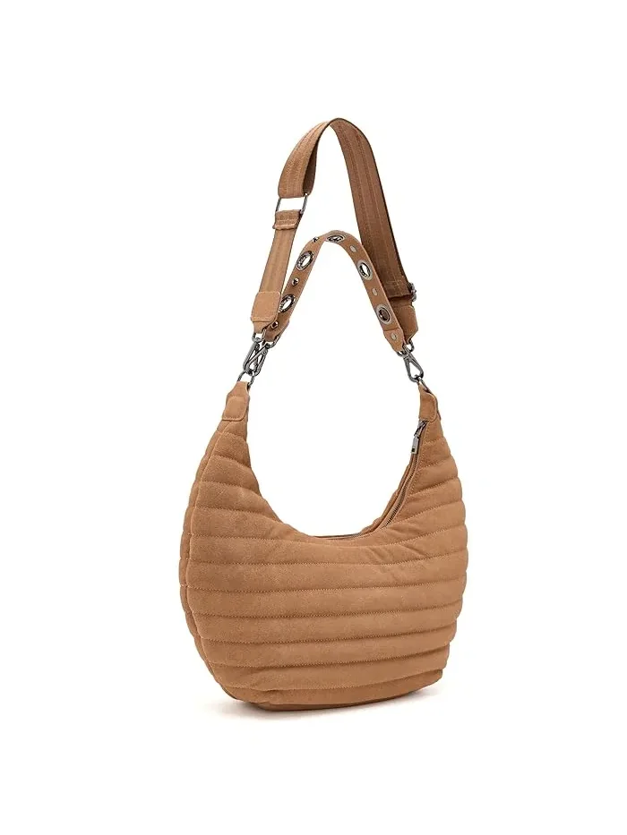 Сумка moon-shaped THINK ROYLN Moonstruck, Terracotta Suede — 2