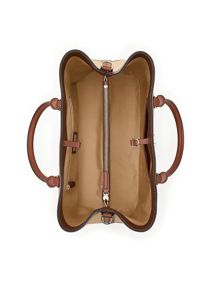Сумка-сэтчел кожаная Marcy Lauren Ralph Lauren — 5