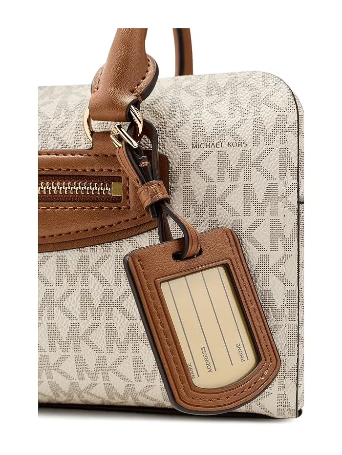 Сумка дорожная Jet Set Travel MICHAEL Michael Kors — изображение 4 из 5, ваниль/орех