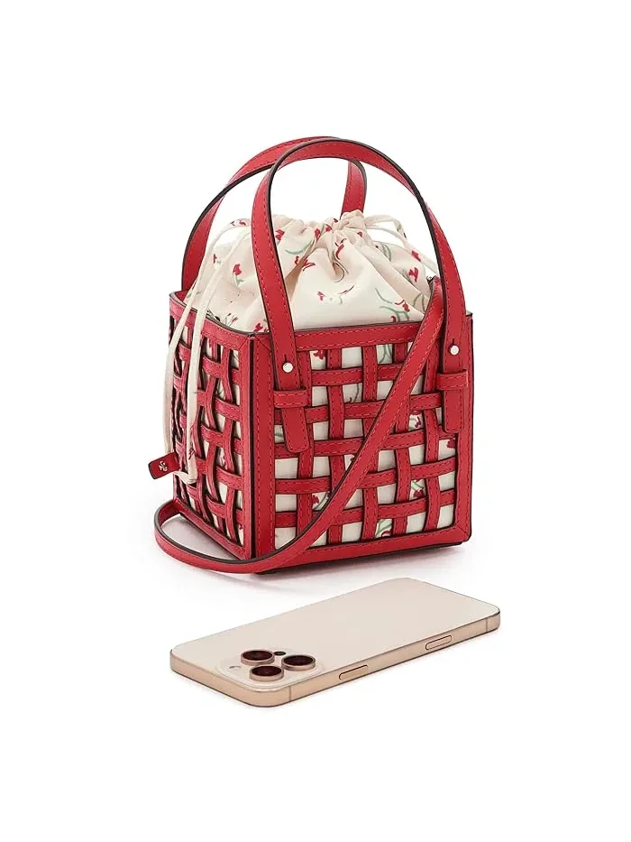 Сумка плетеная The Basket Woven Bag Kate Spade New York — изображение 3 из 5, красный