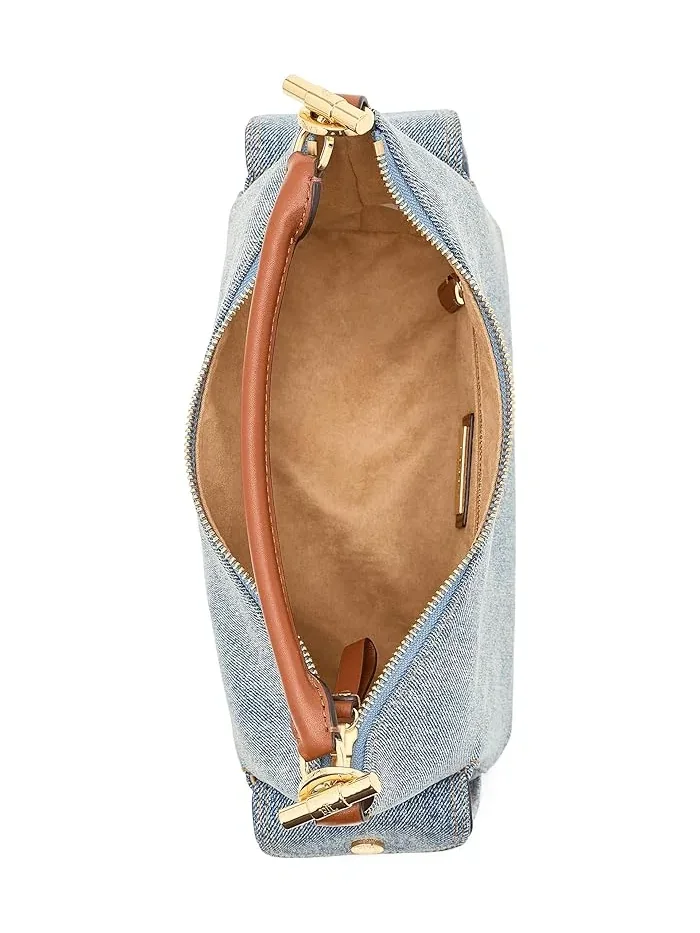 Сумка через плечо джинсовая Small Blaike Lauren Ralph Lauren — изображение 5 из 5, темно-синий/белый
