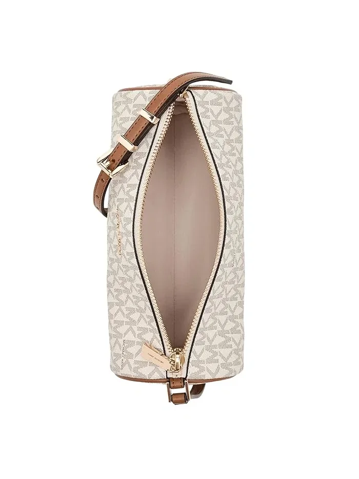 Сумка-багет Izzy Small Barrel MICHAEL Michael Kors — изображение 5 из 5, ваниль/орех