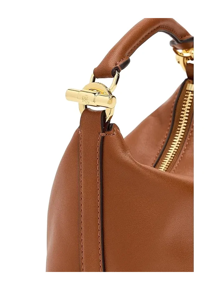 Сумка через плечо Nappa Leather Mini Blaike Lauren Ralph Lauren — изображение 4 из 5, бежевый