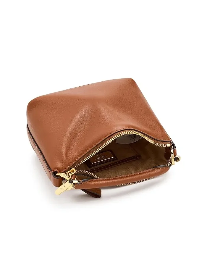 Сумка через плечо Nappa Leather Mini Blaike Lauren Ralph Lauren — изображение 5 из 5, бежевый